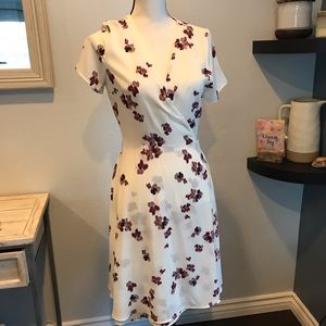 Rokoko by Daz white dress w/ purple flower print
